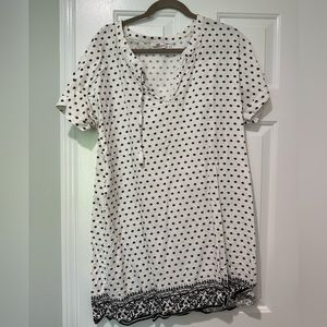 Vineyard vines white and black mini dress